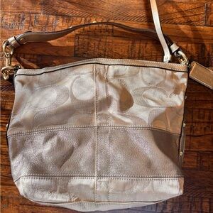 Vintage Gold Coach Bag